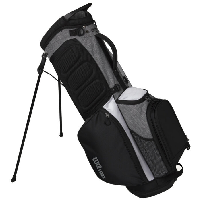 Wilson Wilson Feather Bolsa de golf trípode 2026 - Negro Gris Blanco