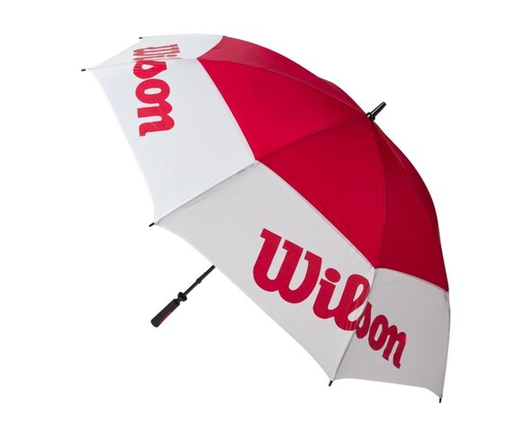 Wilson Wilson 68 Inch Double Canopy Tour Golf Umbrella - White Red