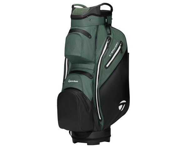 TaylorMade TaylorMade StormDry Waterproof Bolsa de golf carro 2026 - Negro Verde