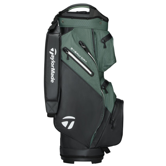 TaylorMade TaylorMade StormDry Waterproof Bolsa de golf carro 2026 - Negro Verde