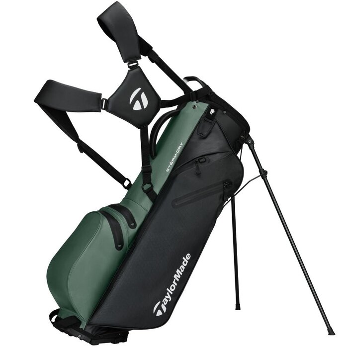 TaylorMade TaylorMade StormDry Waterproof Bolsa de golf trípode 2026 - Negro Verde