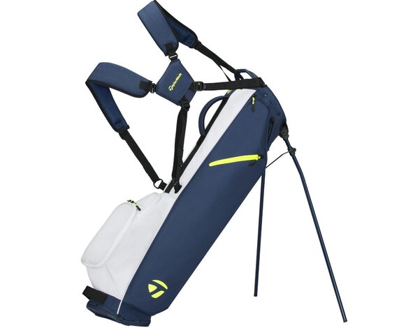 TaylorMade TaylorMade Flextech Carry Bolsa de golf trípode 2026 - Azul Blanco Amarillo