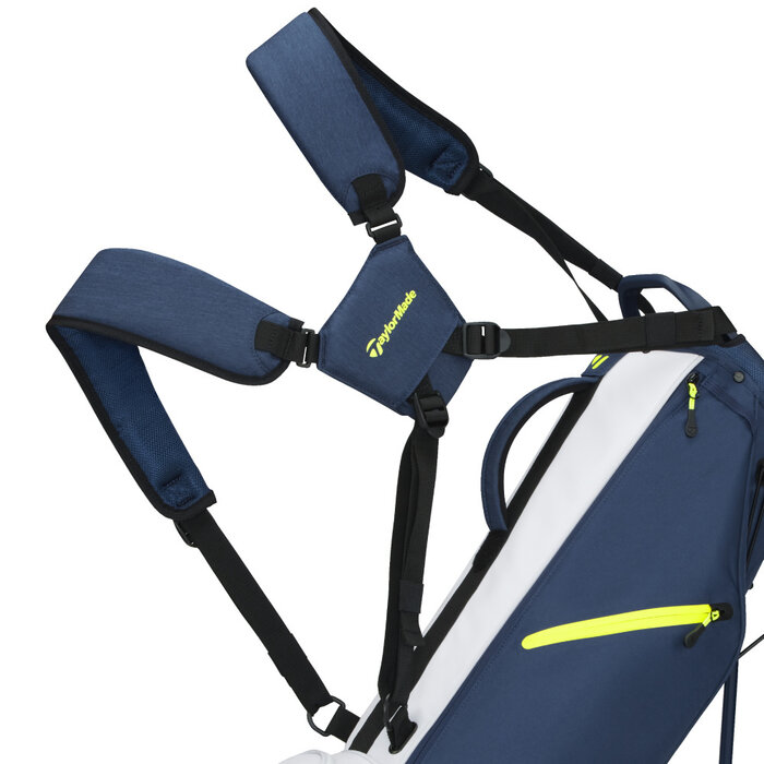 TaylorMade TaylorMade Flextech Carry Bolsa de golf trípode 2026 - Azul Blanco Amarillo