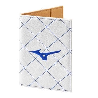 Mizuno Mizuno Quilted Tarjetero de Tarjeta de Puntuación - Blanco Azul