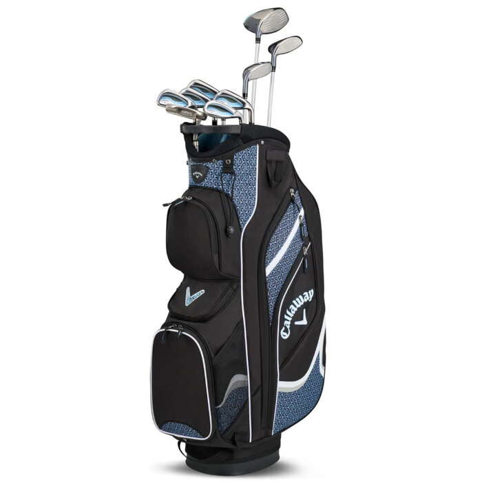 Callaway Callaway Solaire Azul Claro Juego de Golf para Mujer de 14 Piezas 2025 | Bolsa de golf carro (varilla de grafito)