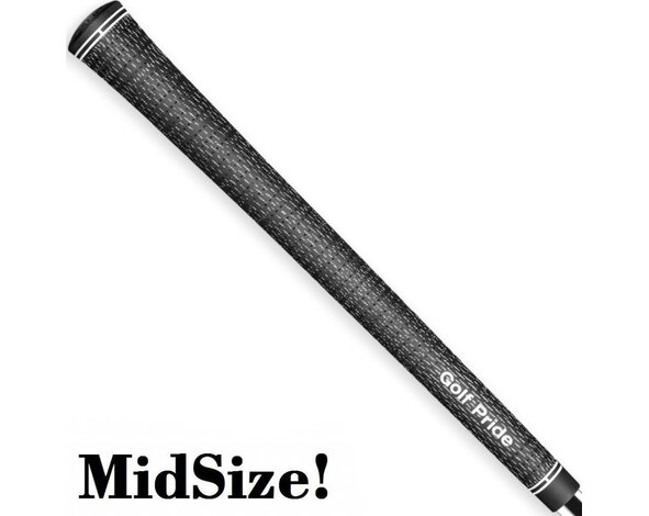 GolfPride GolfPride Tour Velvet Cord MIDSIZE Grip - Negro Blanco
