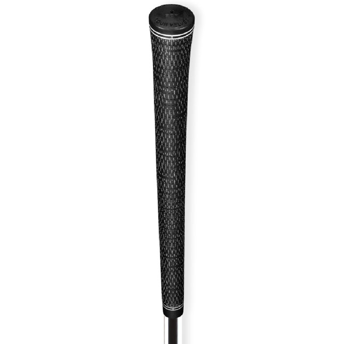 GolfPride GolfPride Tour Velvet Cord MIDSIZE Grip - Negro Blanco