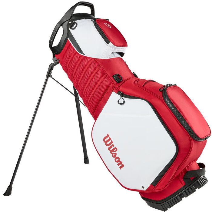 Wilson Wilson Talus 5 Bolsa de golf trípode 2026 - Rojo Blanco