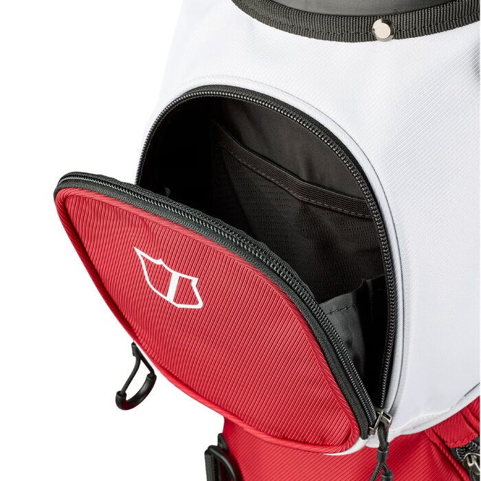 Wilson Wilson Talus 5 Bolsa de golf trípode 2026 - Rojo Blanco