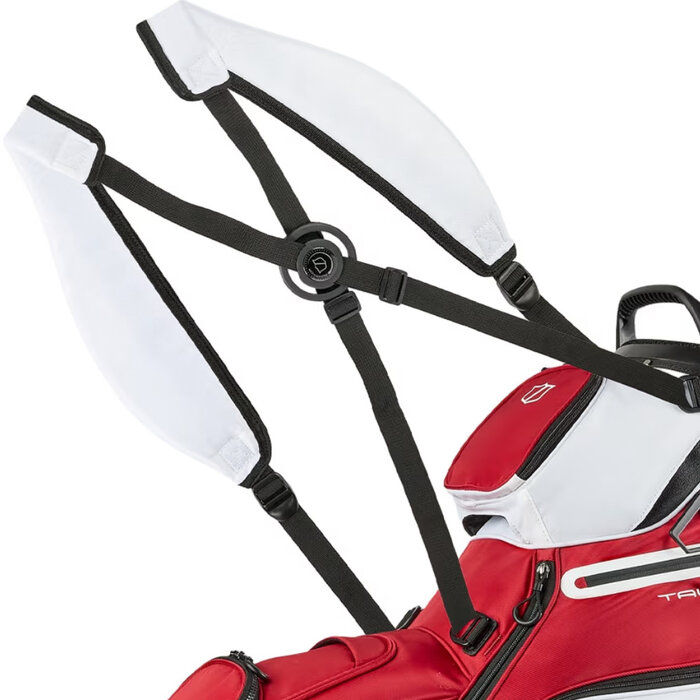 Wilson Wilson Talus 5 Bolsa de golf trípode 2026 - Rojo Blanco