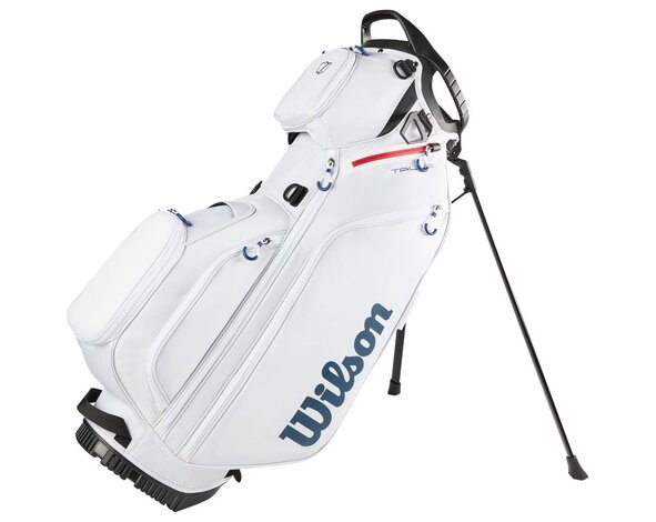 Wilson Wilson Talus 5 Bolsa de golf trípode 2026 - Blanco Rojo Azul