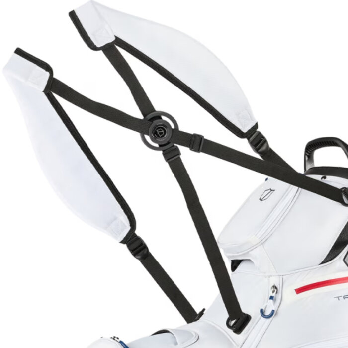 Wilson Wilson Talus 5 Bolsa de golf trípode 2026 - Blanco Rojo Azul