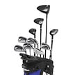 Wilson Wilson Player Fit Juego de Golf de 17 Piezas 2024 | Bolsa de golf trípode (varilla de acero) - ZURDOS