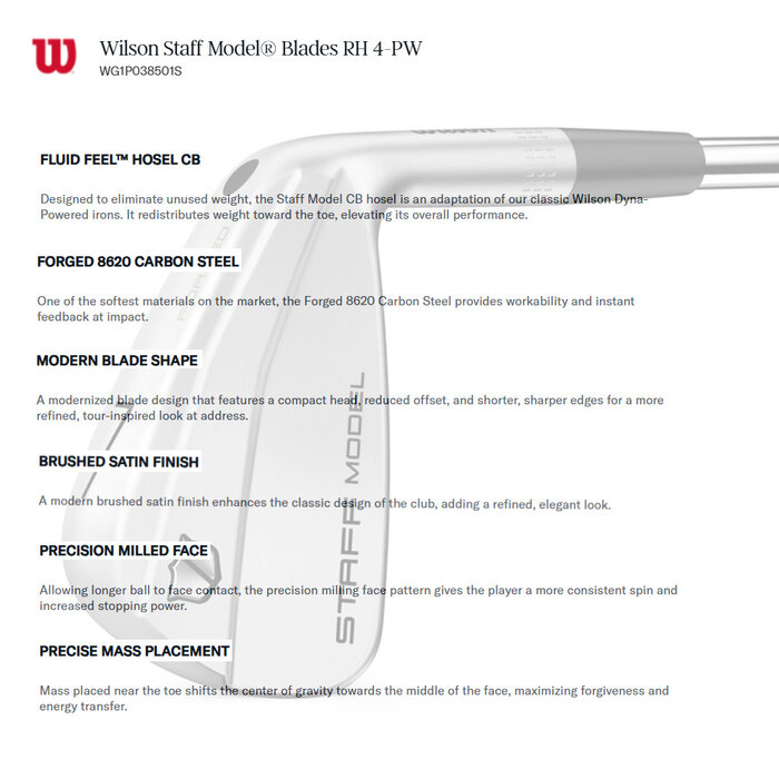 Wilson Wilson Staff Model Blade Hierros 4-PW 2026 (varilla de acero)