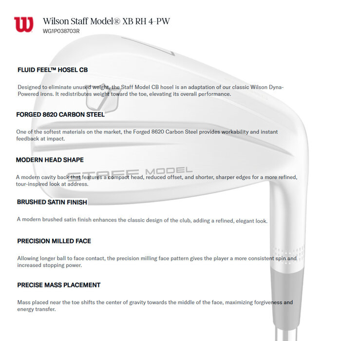 Wilson Wilson Staff Model XB Hierros 4-PW 2026 (varilla de acero)
