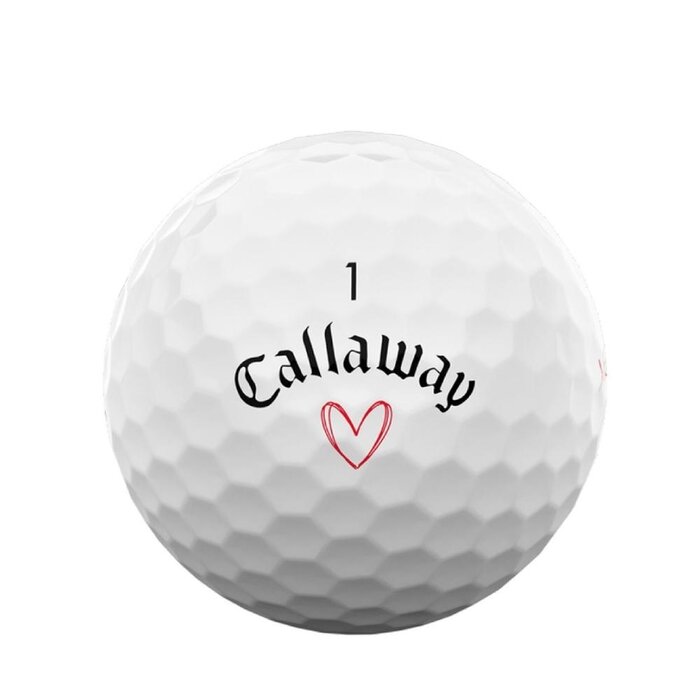 Callaway Callaway SuperSoft 2025 Pelotas de Golf San Valentín - Blanco - 12 Unidades
