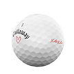 Callaway Callaway SuperSoft 2025 Pelotas de Golf San Valentín - Blanco - 12 Unidades