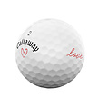 Callaway Callaway SuperSoft 2025 Pelotas de Golf San Valentín - Blanco - 12 Unidades