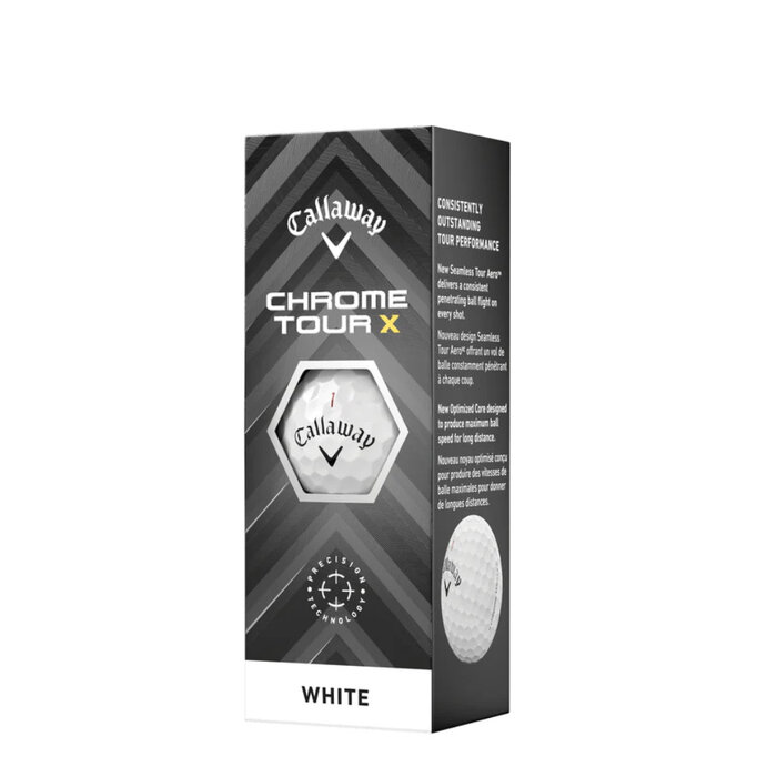 Callaway Callaway Chrome Tour X Pelotas de Golf 2026 - Blanco - 12 Unidades