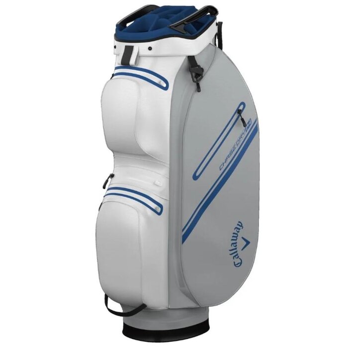 Callaway Callaway Chase 14 Dry Waterproof bolsa de golf carro 2026 - Blanco Gris Azul