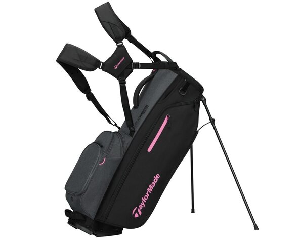 TaylorMade TaylorMade Flextech Crossover Bolsa de golf trípode 2026 - Gris Negro Rosa
