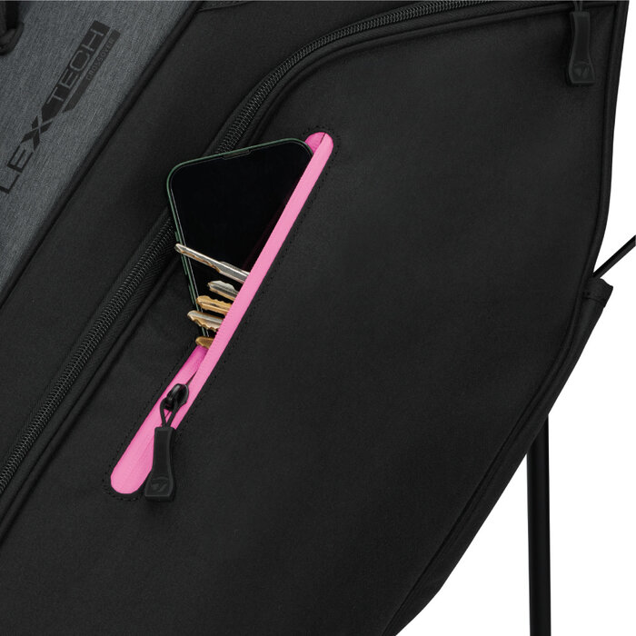 TaylorMade TaylorMade Flextech Crossover Bolsa de golf trípode 2026 - Gris Negro Rosa