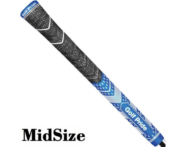 GolfPride GolfPride MultiCompound Plus 4 Teams MIDSIZE Grip - Carbón Azul Blanco
