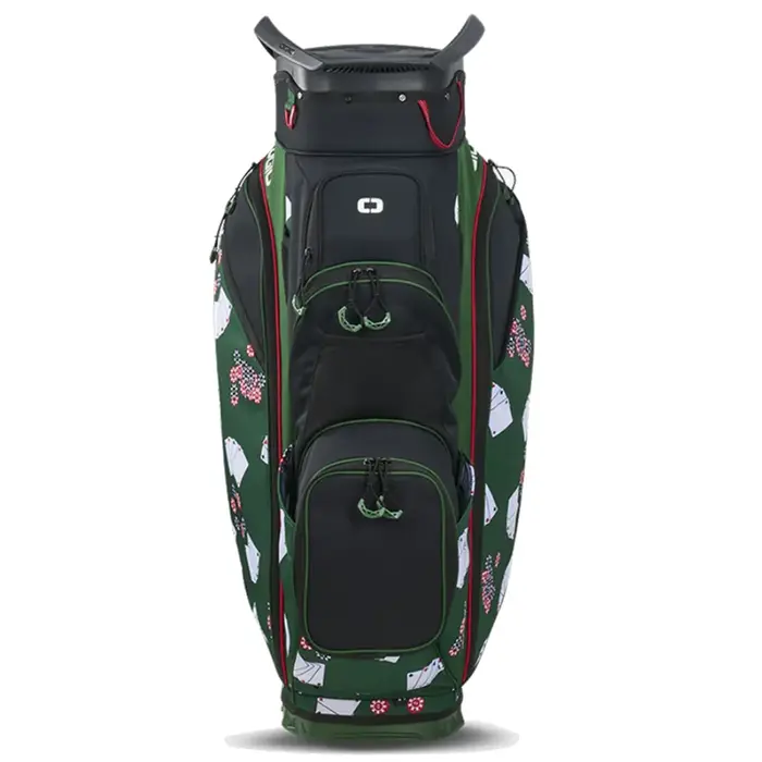 Ogio OGIO All Elements Silencer Waterproof Bolsa de golf carro 2026 - Verde Rojo Blanco