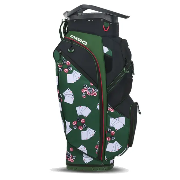 Ogio OGIO All Elements Silencer Waterproof Bolsa de golf carro 2026 - Verde Rojo Blanco