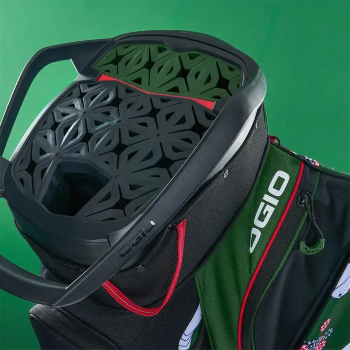 Ogio OGIO All Elements Silencer Waterproof Bolsa de golf carro 2026 - Verde Rojo Blanco
