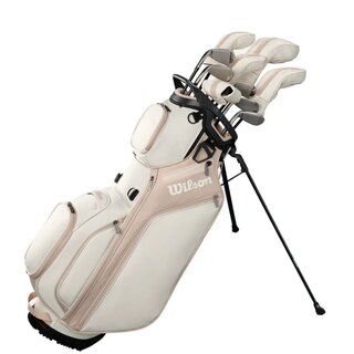 Wilson Wilson Aurora Set de Golf para Mujer de 13 Piezas 2026 | Bolsa de golf trípode (varilla de grafito)