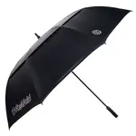FastFold Double Canopy Paraguas de Golf de Alta Gama - Negro Gris