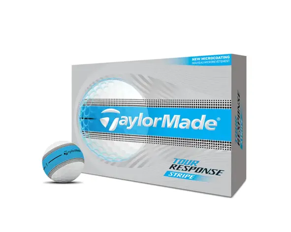 TaylorMade TaylorMade Tour Response Stripe Pelotas de Golf 2026 - Azul - 12 Unidades