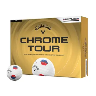 Callaway Callaway Chrome Tour TruTrack Bolas de golf 2026 - Blanco - 12 Unidades