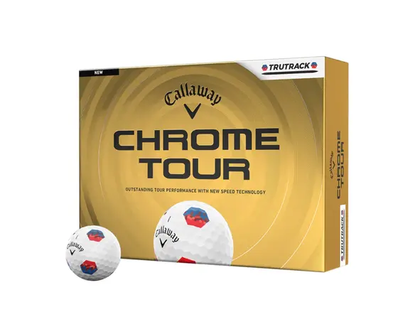 Callaway Callaway Chrome Tour TruTrack Bolas de golf 2026 - Blanco - 12 Unidades