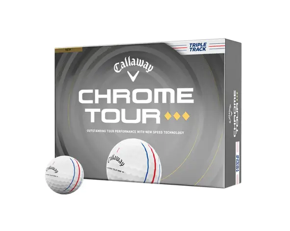 Callaway Callaway Chrome Tour Triple Diamond Triple Track Golf Balls 2026 - White - 12-Pack