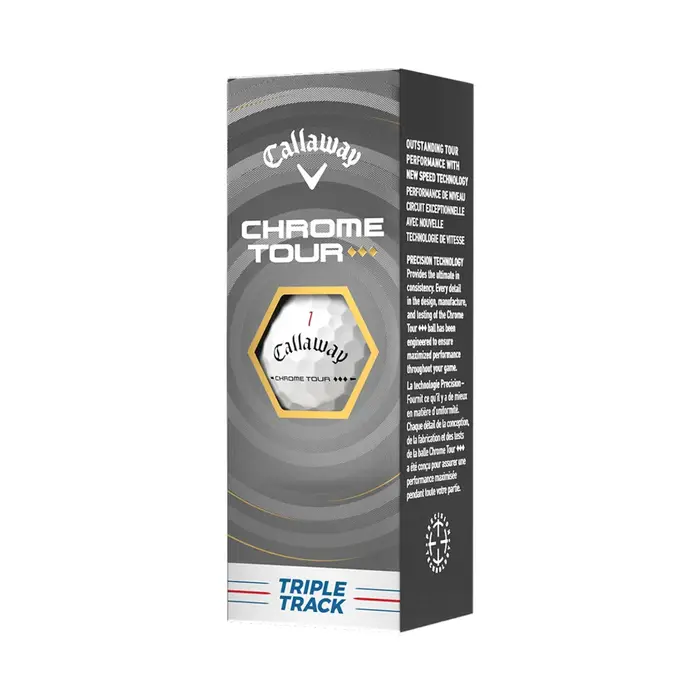 Callaway Callaway Chrome Tour Triple Diamond Triple Track Golf Balls 2026 - White - 12-Pack