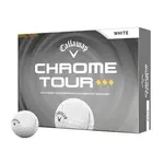 Bolas de golf Callaway Chrome Tour Triple Diamond 2026 - Blancas - 12 Unidades
