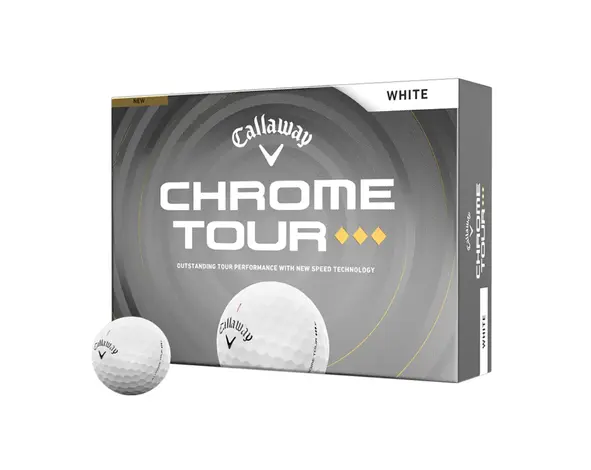 Callaway Bolas de golf Callaway Chrome Tour Triple Diamond 2026 - Blancas - 12 Unidades