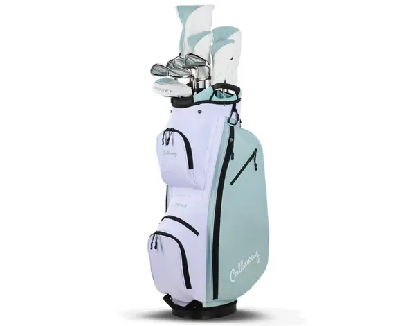 Callaway Callaway Reva Set de Golf para Mujer de 16 Piezas 2026 | Bolsa de golf carro (varilla de grafito) - Verde Blanco