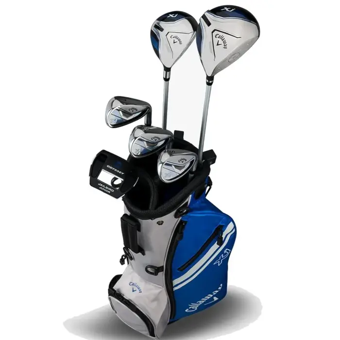 Callaway Callaway XJ2 Azul Blanco Juego de Golf Junior de 10 Piezas 2026 | Bolsa de golf trípode (Unisex 6-9 Años) - ZURDOS