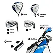 Callaway Callaway XJ2 Azul Blanco Juego de Golf Junior de 10 Piezas 2026 | Bolsa de golf trípode (Unisex 6-9 Años) - ZURDOS