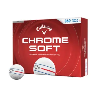 Callaway Callaway Chrome Soft 360 Triple Track Pelotas de Golf 2026 - Blanco - 12 Unidades