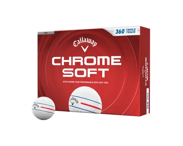 Callaway Callaway Chrome Soft 360 Triple Track Golf Balls 2026 - White - 12-Pack