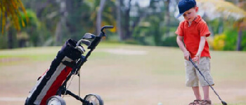 Kids golf trolleys on GolfDriver.nl