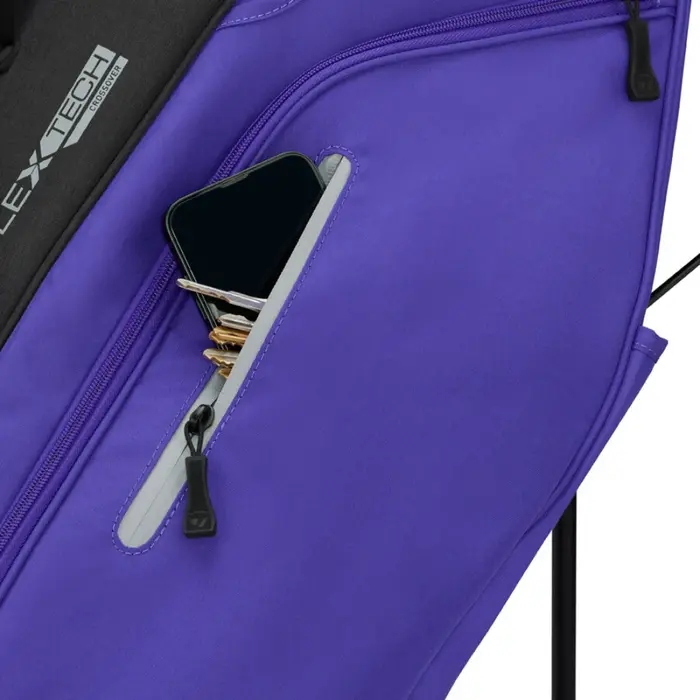 TaylorMade TaylorMade Flextech Crossover Bolsa de golf trípode 2026 - Morado Negro