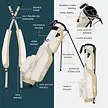 Sunday Golf Sunday Golf Loma XL Bolsa de golf trípode - Beige