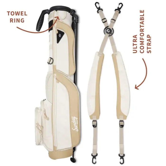 Sunday Golf Sunday Golf Loma XL Bolsa de golf trípode - Beige