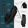 Sunday Golf Sunday Golf Ryder S-Class Bolsa de golf trípode - Negro