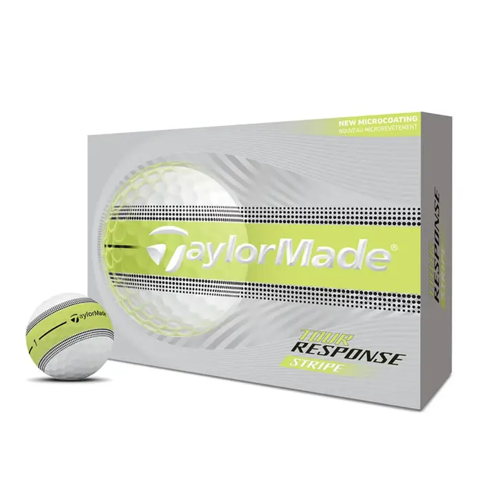 TaylorMade TaylorMade Tour Response Stripe Golf Balls 2026 - Yellow - 12 Pack